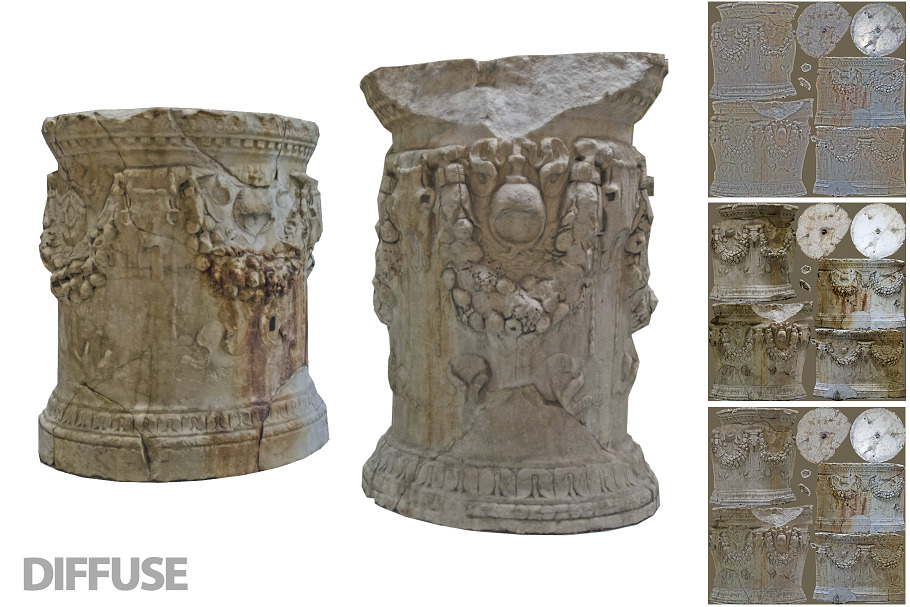 Roman Greek Column Base in Architecture - product preview 6
