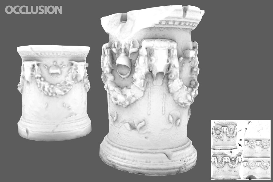 Roman Greek Column Base in Architecture - product preview 32