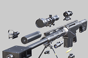 3DRT - Modern firearms HD - BA-50