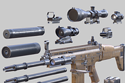 3DRT - Modern firearms HD - FN SCAR