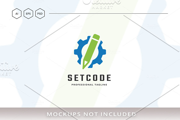 Set Code Logo in Logo Templates - product preview 3