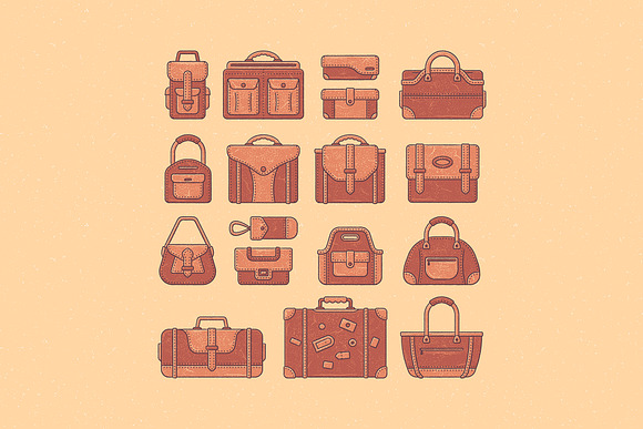 17 Vintage Bags in Objects - product preview 1