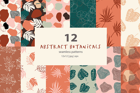 Abstract Botanical Patterns in Patterns - product preview 1