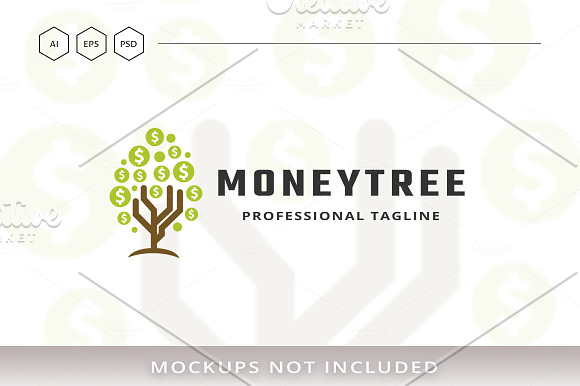 Money Tree Logo in Logo Templates - product preview 4