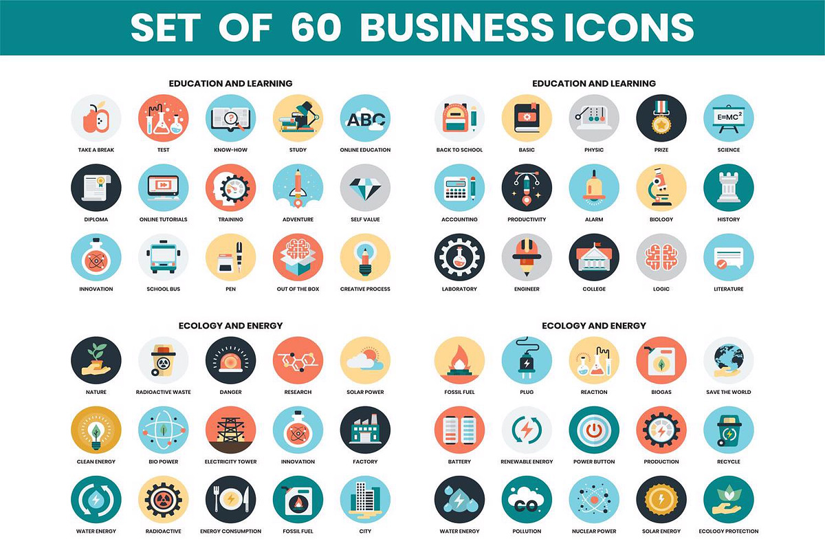 Business icons & Objects Vector Set in Icons - product preview 8