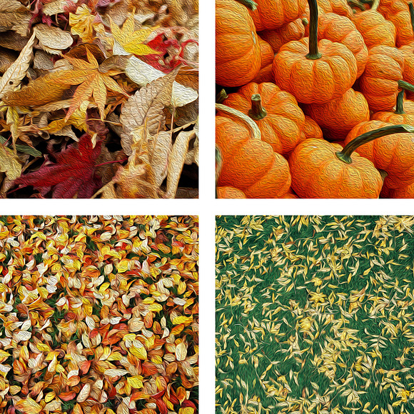 Oil Paint Autumn Backgrounds in Graphics - product preview 1