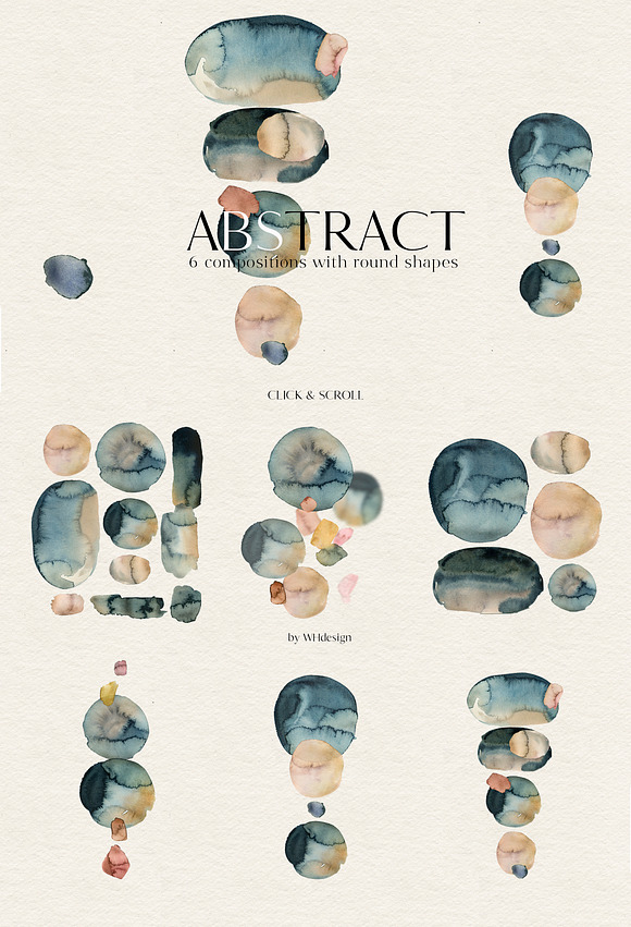 Abstract Watercolor Splotches PNG in Illustrations - product preview 2
