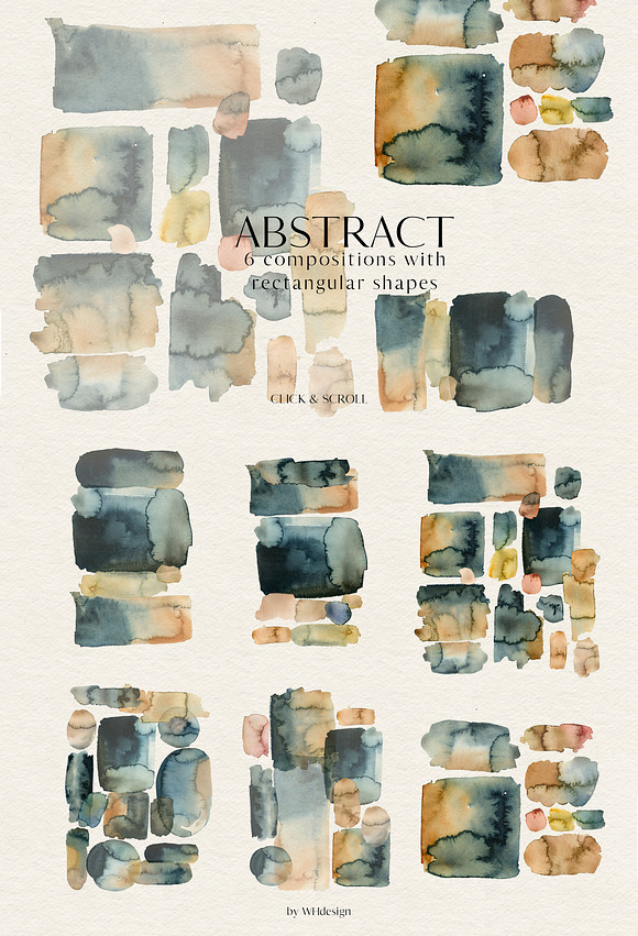 Abstract Watercolor Splotches PNG in Illustrations - product preview 4