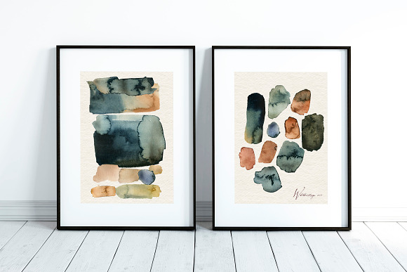 Abstract Watercolor Splotches PNG in Illustrations - product preview 5