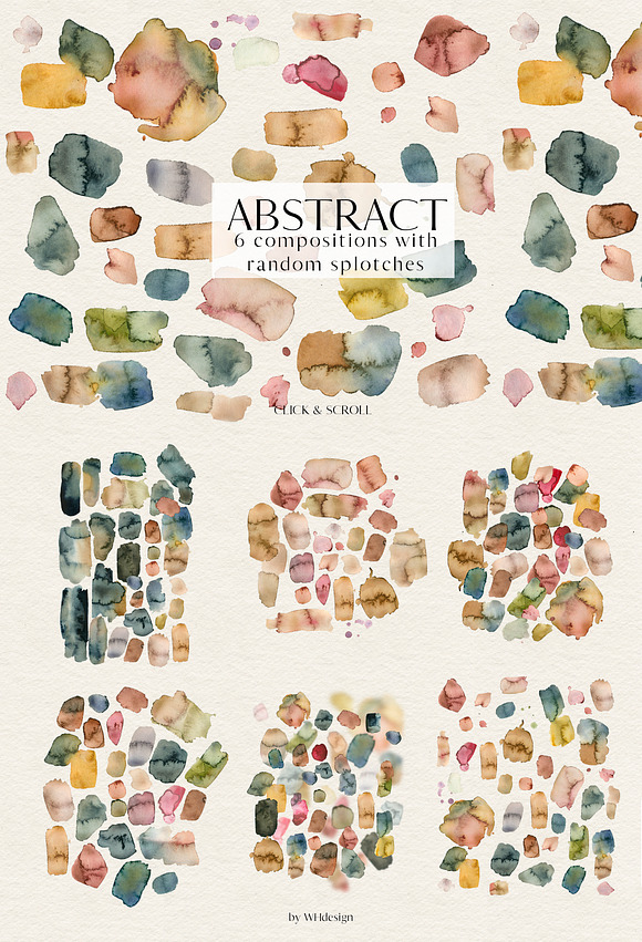 Abstract Watercolor Splotches PNG in Illustrations - product preview 6