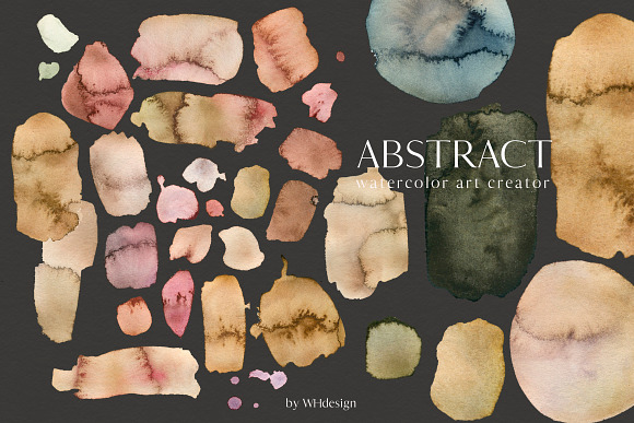 Abstract Watercolor Splotches PNG in Illustrations - product preview 7