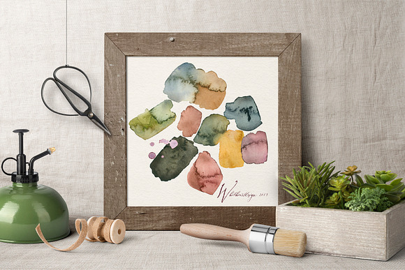 Abstract Watercolor Splotches PNG in Illustrations - product preview 9