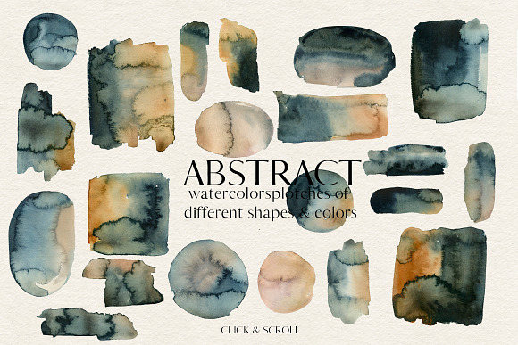 Abstract Watercolor Splotches PNG in Illustrations - product preview 12