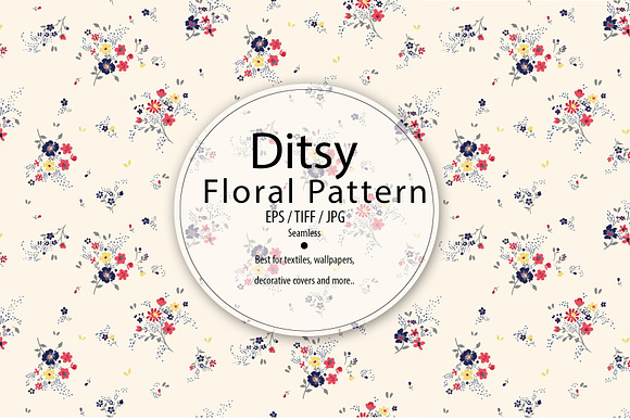 Seamless Ditsy Floral Pattern in Patterns - product preview 1