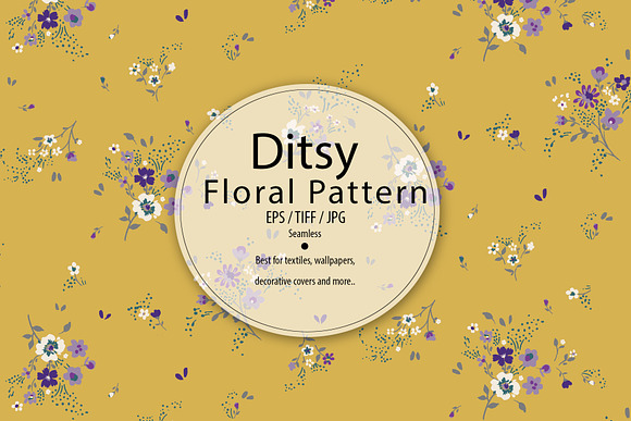 Seamless Ditsy Floral Pattern in Patterns - product preview 2