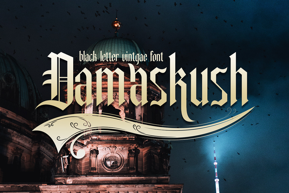 Damaskush in Blackletter Fonts - product preview 8