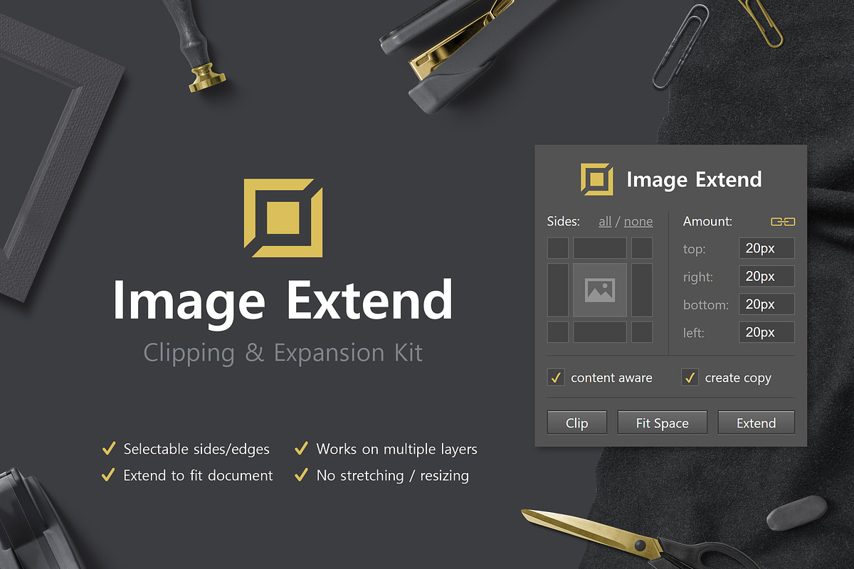 Image Extend - Clip & Expand Kit in Add-Ons - product preview 8