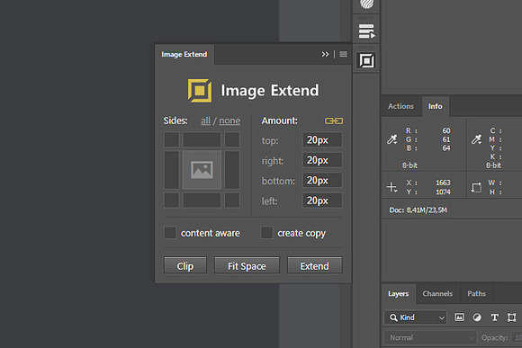 Image Extend - Clip & Expand Kit in Add-Ons - product preview 13
