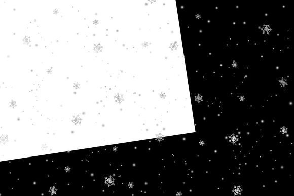 Seamless Snowflake Overlays in Illustrations - product preview 2
