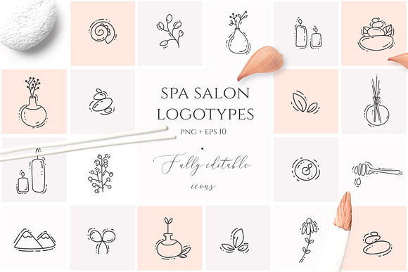 SPA & WELLNESS GRAPHIC COLLECTION in Health Icons - product preview 2