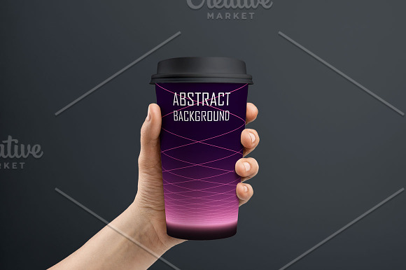 Futuristic abstract digital posters in Business Card Templates - product preview 2