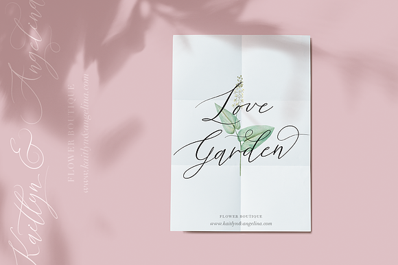Beauty Flowers in Script Fonts - product preview 7