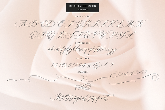 Beauty Flowers in Script Fonts - product preview 10