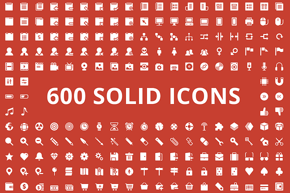 600x2 Vector Icons, Ultimate Pack in Graphics - product preview 1
