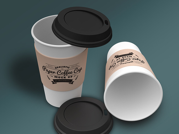 Paper Coffee Cup Mock-Ups in Product Mockups - product preview 4