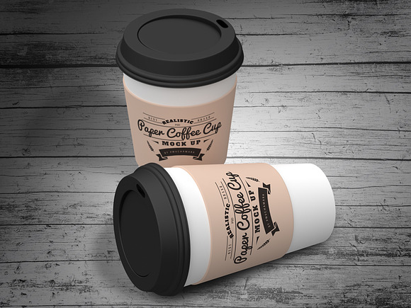Paper Coffee Cup Mock-Ups in Product Mockups - product preview 6