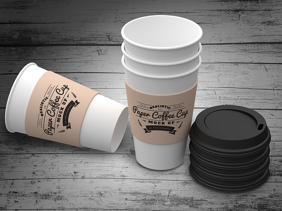 Paper Coffee Cup Mock-Ups in Product Mockups - product preview 7