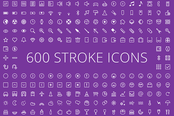 600x2 Vector Icons, Ultimate Pack in Graphics - product preview 2