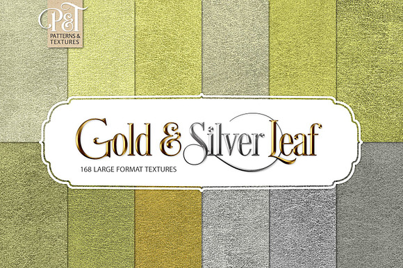 Gold & Silver Leaf in Textures - product preview 1