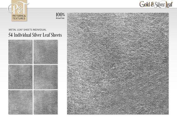 Gold & Silver Leaf in Textures - product preview 10