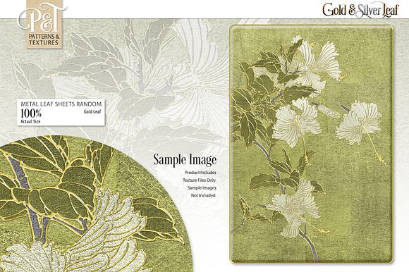 Gold & Silver Leaf in Textures - product preview 13