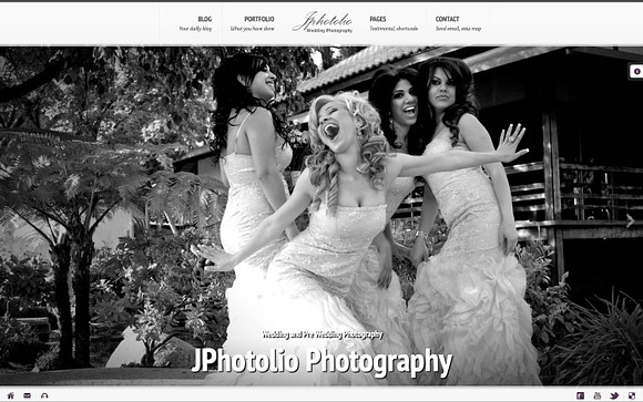 JPhotolio: Wedding Photography Theme in WordPress Photography Themes - product preview 1