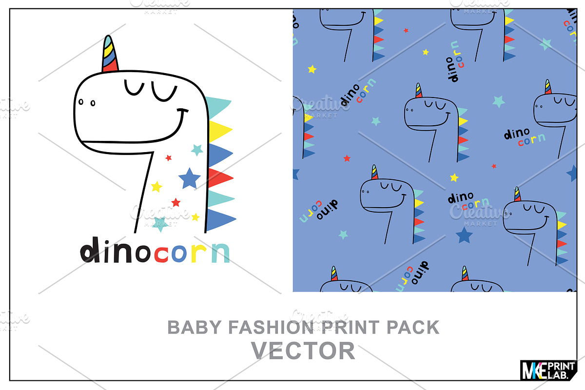 DINOCORN VECTOR DESIGN PACK in Illustrations - product preview 8