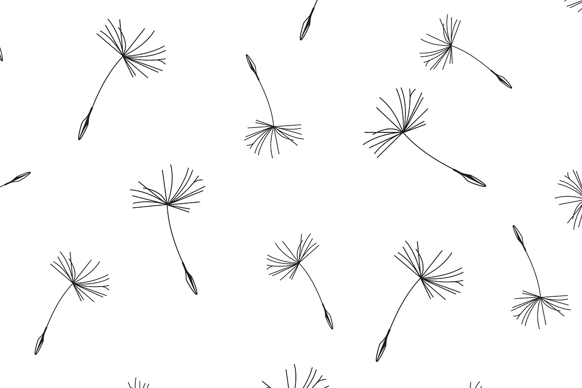 Dandelion seamless pattern in Patterns - product preview 8