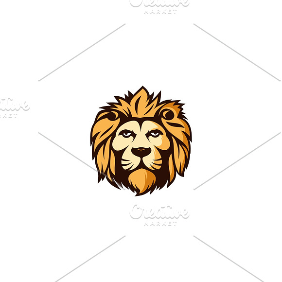 Lion head in Illustrations - product preview 1