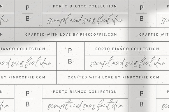 Porto Bianco Font Duo + 22 Logos in Display Fonts - product preview 9