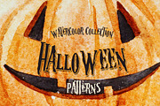 Watercolor Halloween Patterns