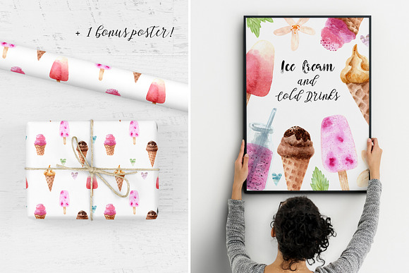 -30%! 4 in 1 Watercolor Food Bundle in Objects - product preview 24