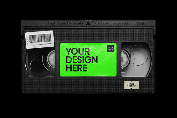VHS Cassette Mockup in Product Mockups - product preview 1