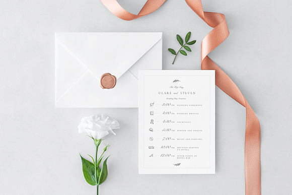 Classic Wedding Invitation Suite in Stationery Templates - product preview 2