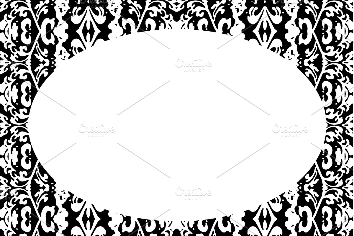 Circle Frame Background with Decorat in Patterns - product preview 8