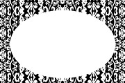 Circle Frame Background with Decorat