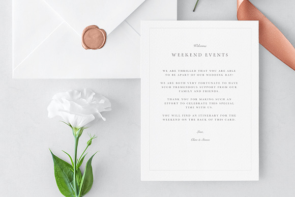 Classic Wedding Invitation Suite in Stationery Templates - product preview 3