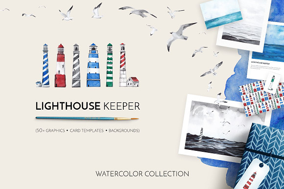 BUNDLE Whole Shop watercolor 35 in 1 in Illustrations - product preview 31