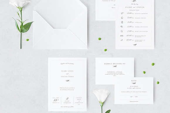 Classic Wedding Invitation Suite in Stationery Templates - product preview 7