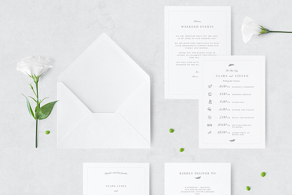 Classic Wedding Invitation Suite in Stationery Templates - product preview 8